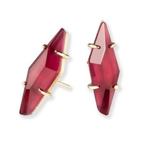 Kendra Scott Belinda Earrings in Burgundy Illusion